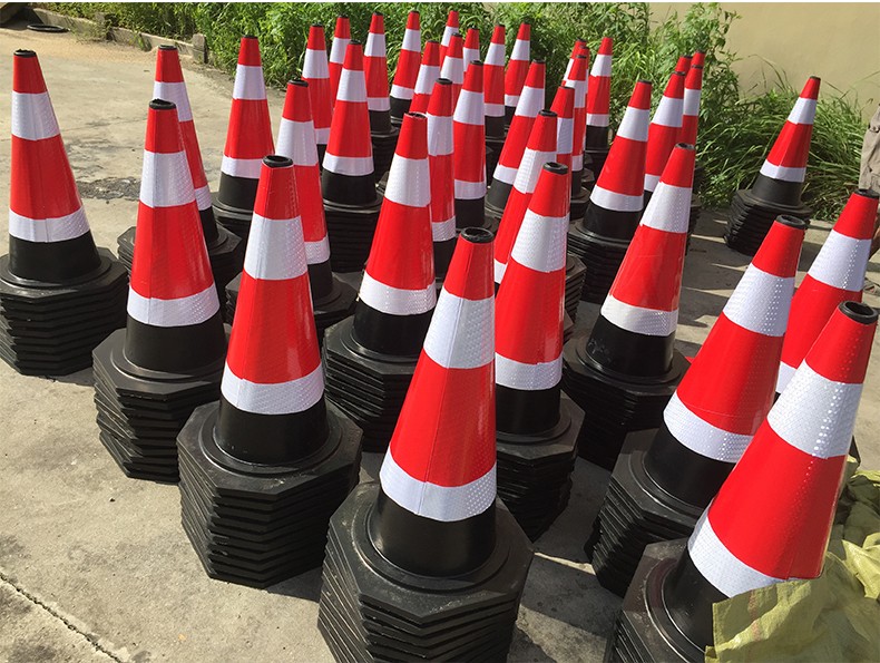 锥桶橡胶路锥反光锥雪糕筒桶锥形桶路障交通安全禁止停车桩警示柱锥桶