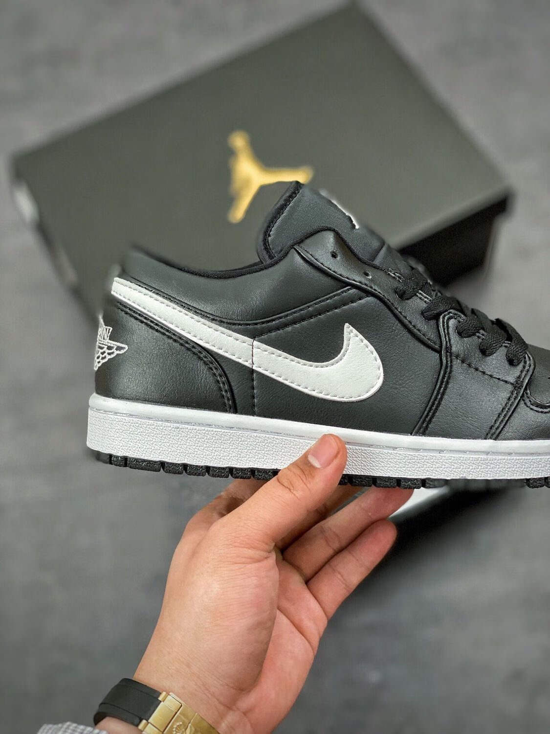 nike耐克aj1 黑白小熊猫莆田复古休闲鞋百搭款篮球鞋 aj1_low