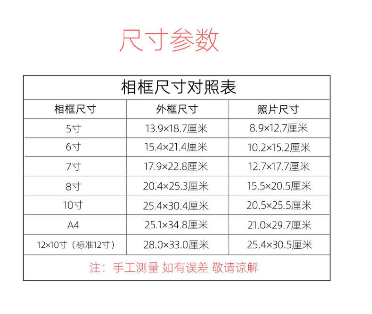 八寸相框多大图片