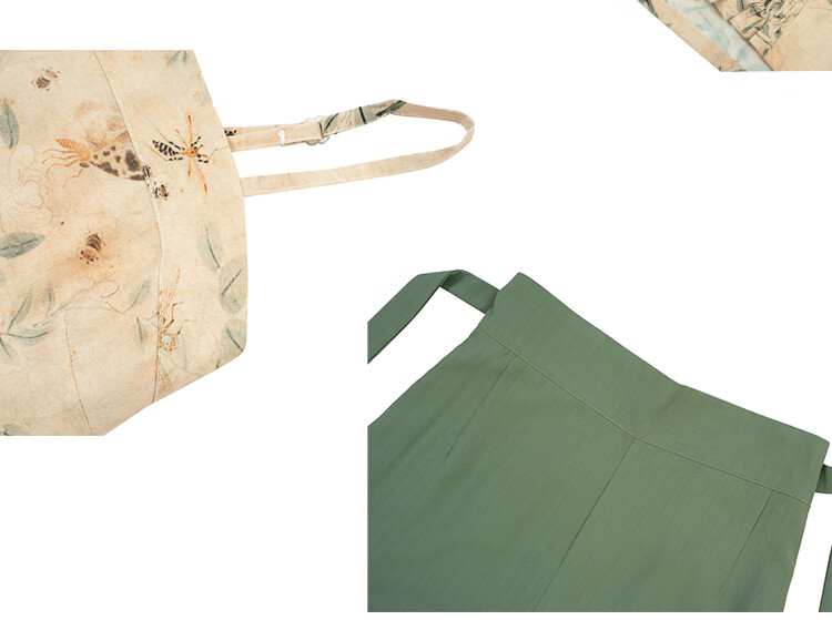 学生乐 汉服女成人夏季薄款大码改良宋裤飞机袖改良宋抹吊带秋款 改良