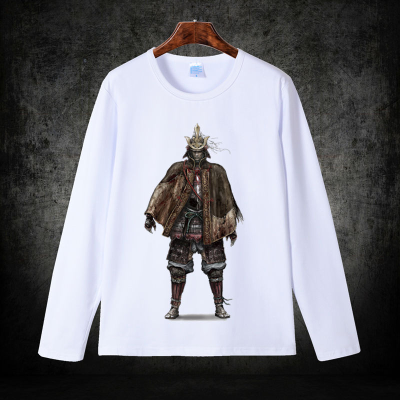 表兮 只狼人物长袖t恤衫男女犹豫就会败北衣服秋季游戏周边大码不死斩