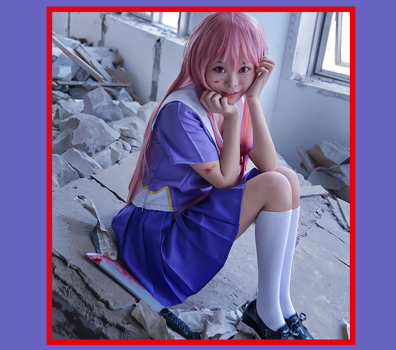 我妻由乃cos服装全套动漫未来日记cosplay女装高中生校园制服 我妻