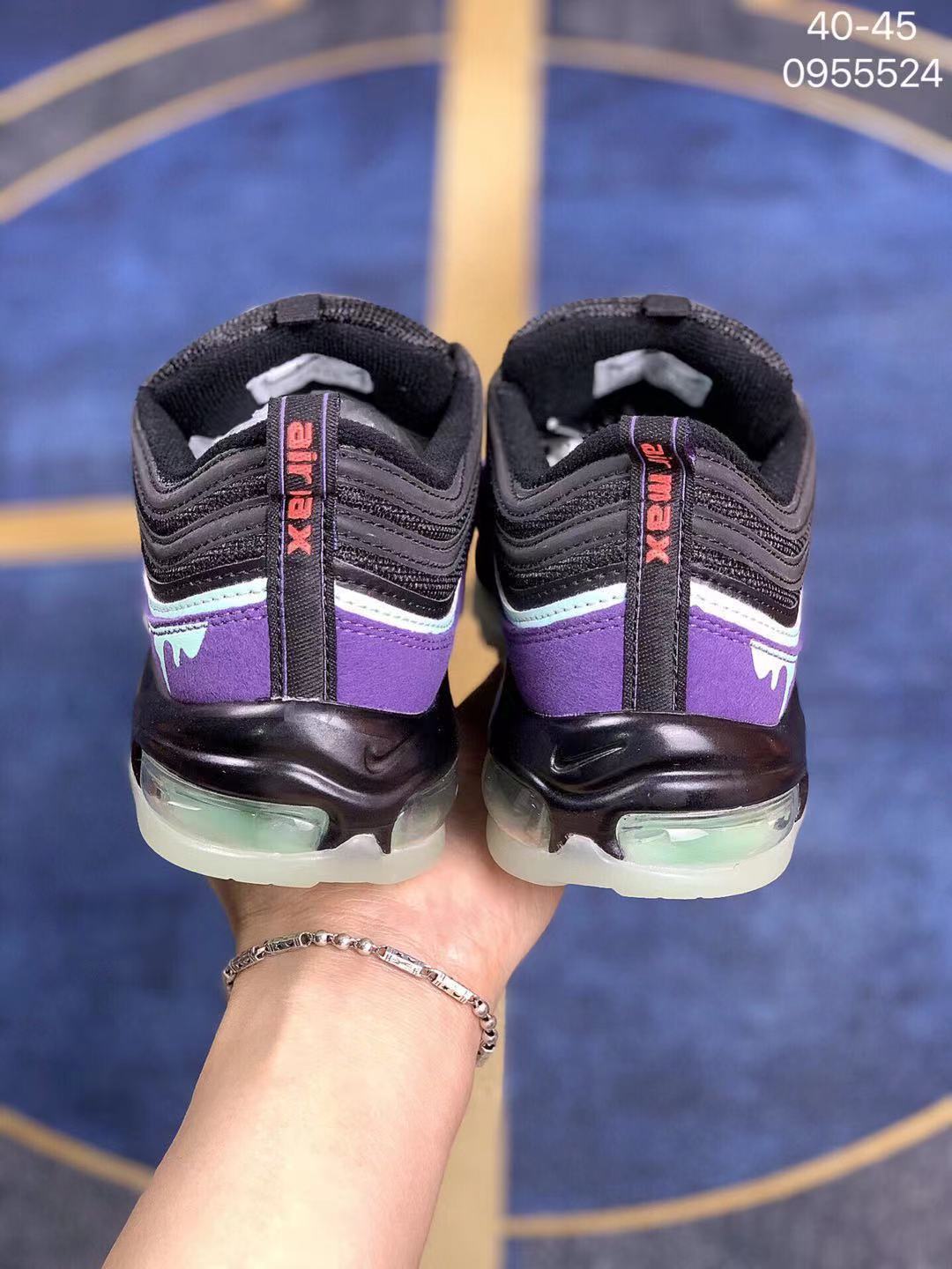 max97耶稣圣水万花筒湖水绿篮联名白气垫慢跑鞋运动鞋休闲鞋 a nike