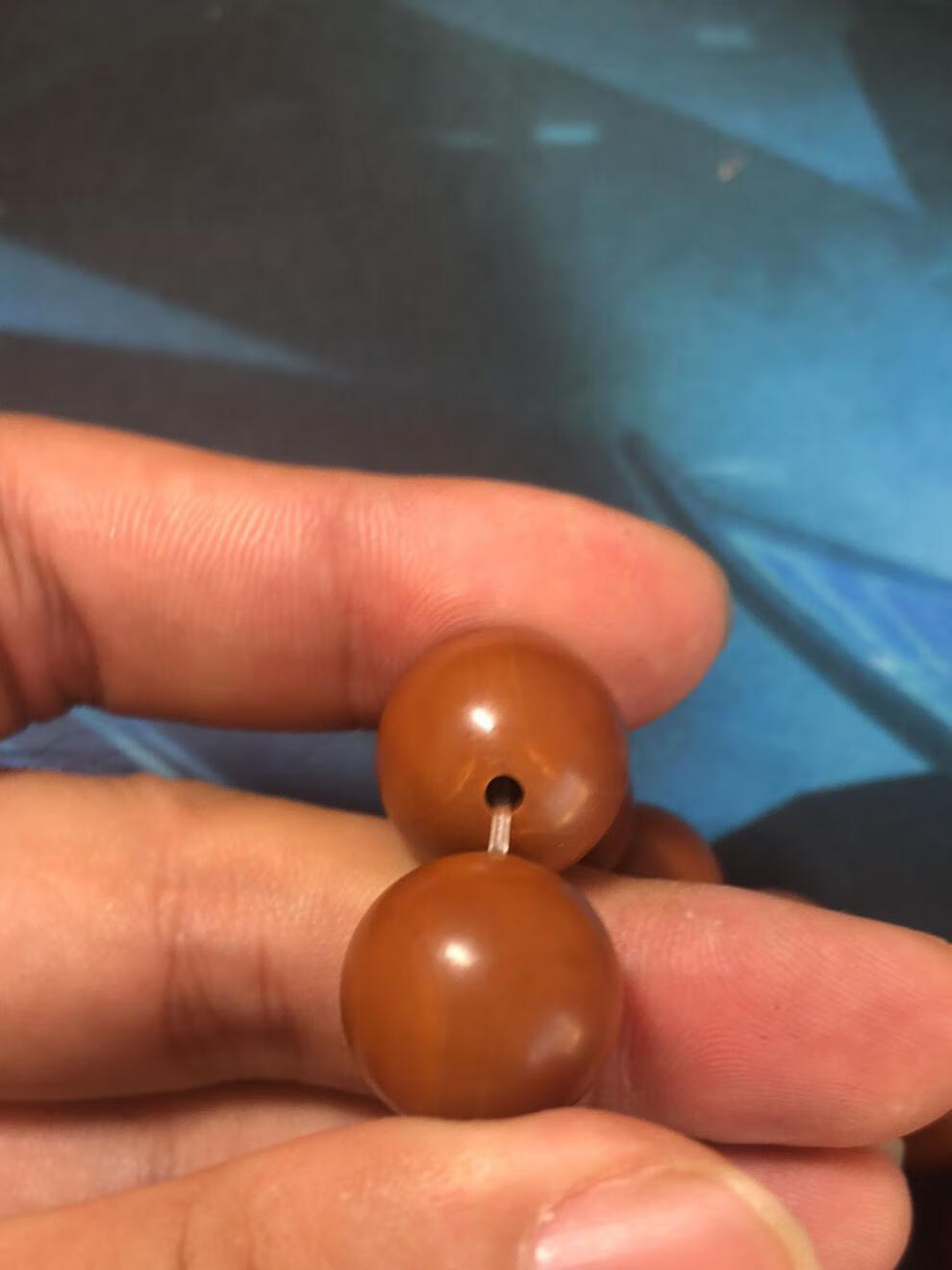 时尚配饰橄榄核铁核正圆光珠手串颜色红润百年铁树橄榄核生日礼物节日