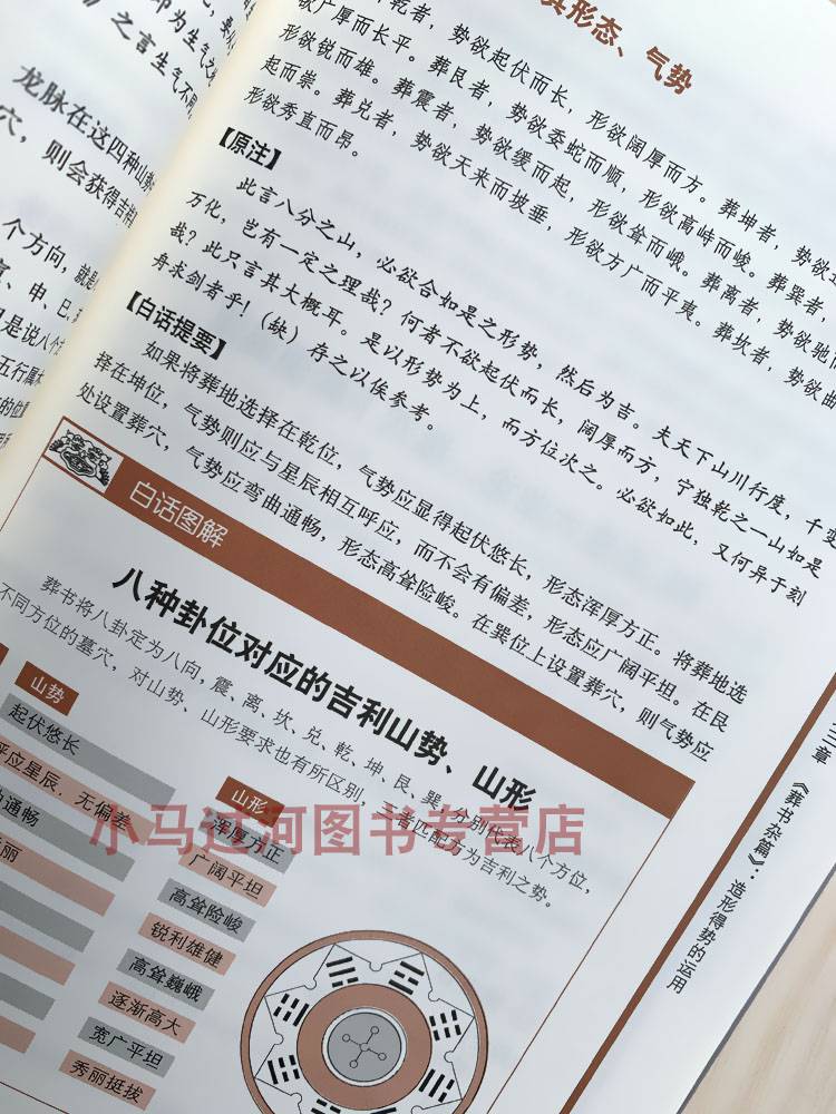 正版彩色图解葬书郭璞原版著解析看坟地葬经白话杨公阴宅风水学寻龙