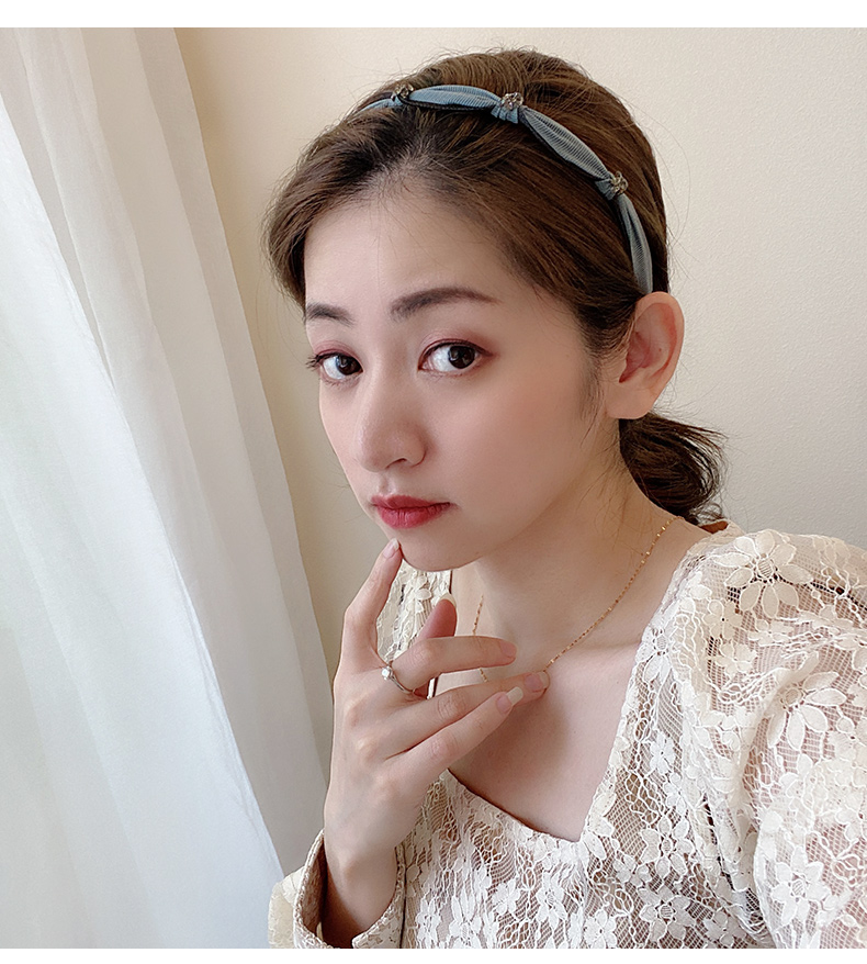 发箍女百搭简约外出发卡网红仙发窟韩国复古气质森系细头箍头饰雅致
