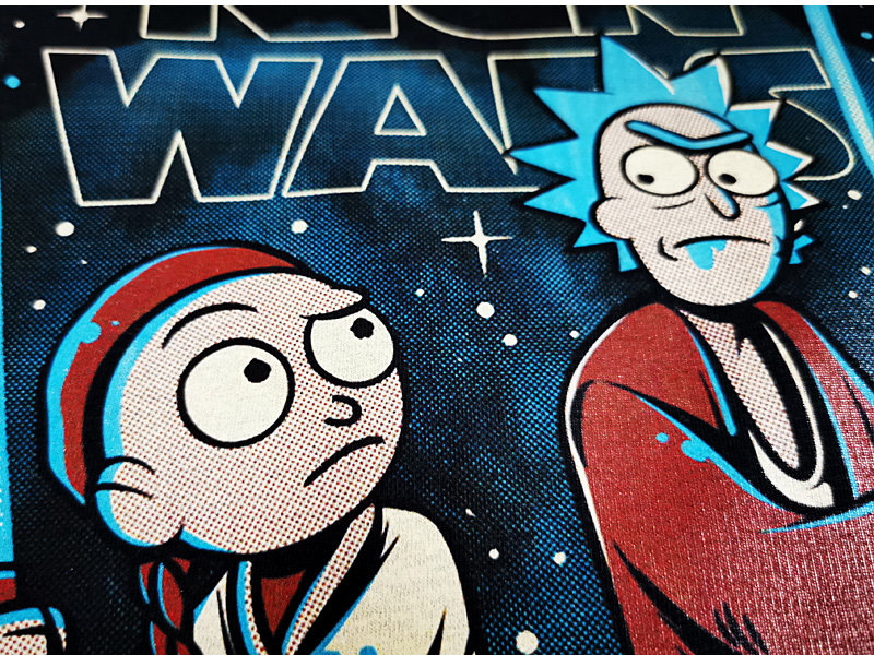 恒源祥彩羊瑞克和莫蒂t恤与周边纯棉短袖宽松男女情侣衣服高端男装 24