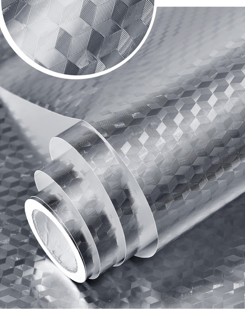 5米装环保加厚橱柜铝箔纸墙贴厨房灶台防油贴纸锡纸防油防水自粘墙纸