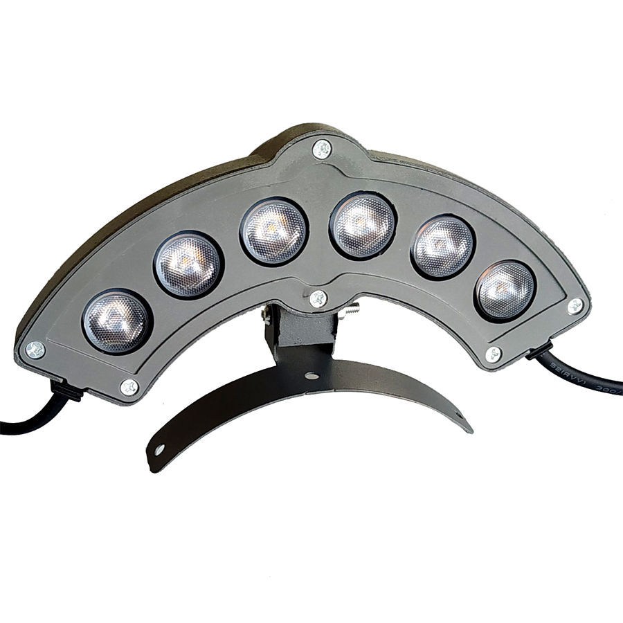 瓦楞灯瓦片灯月牙灯古建筑装饰灯3w/6w/9w 金黄光 6w-dc24v 推荐款