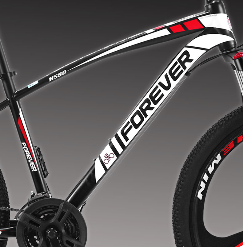 永久(forever)山地车自行车男单车女学生越野赛车变速公路车 顶配【六