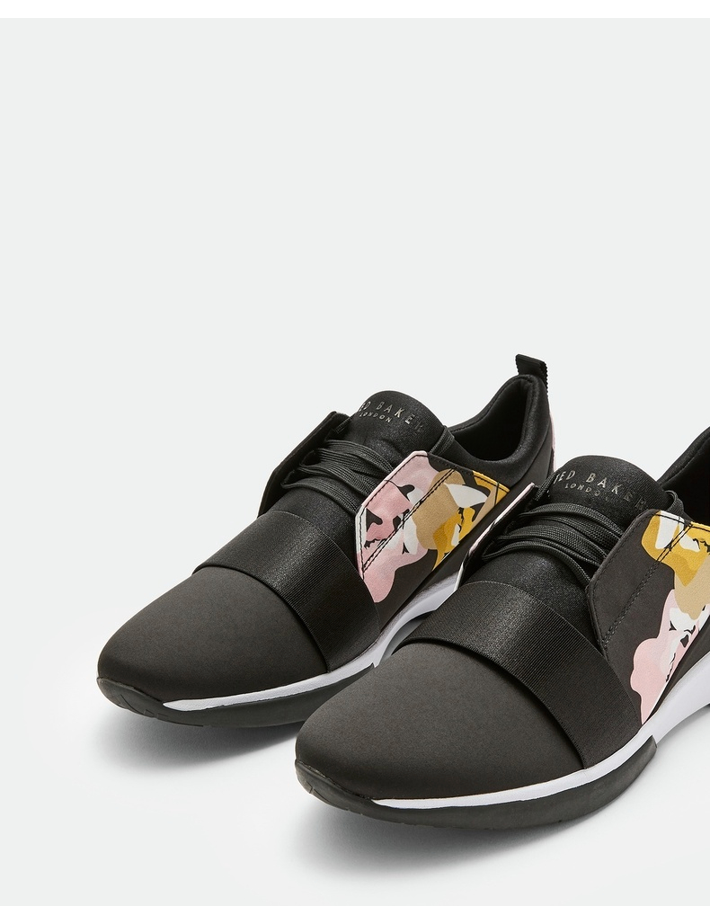 ted baker 女士时尚印花运动鞋休闲鞋918681 黑色 37