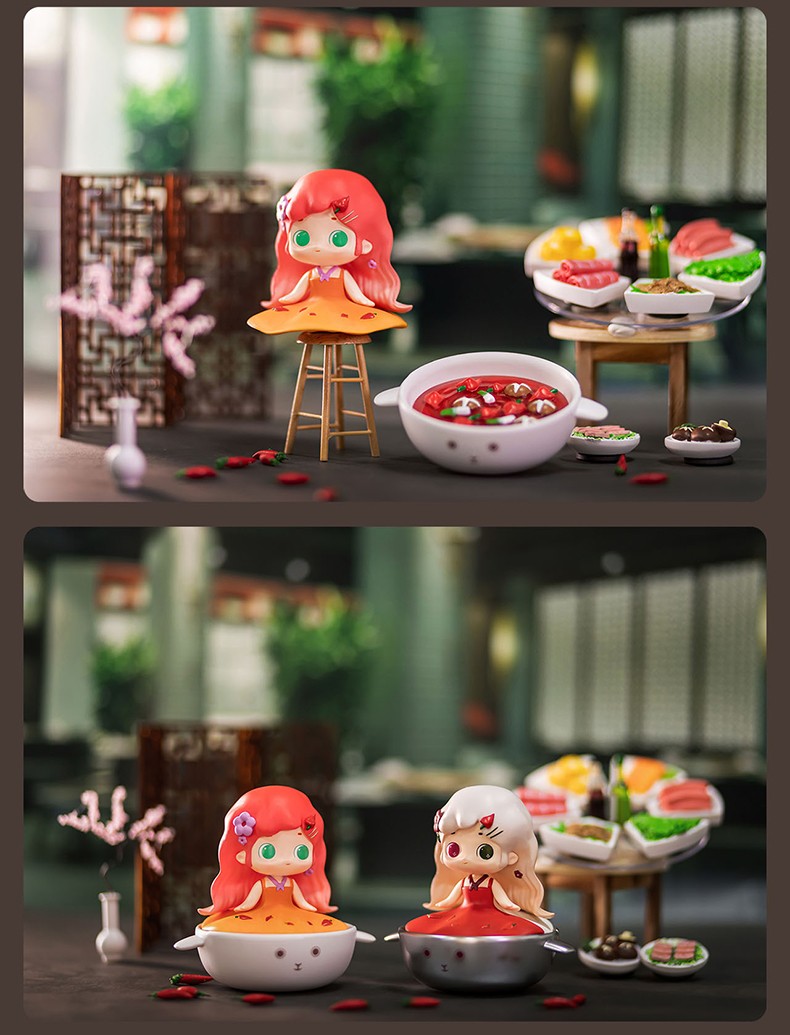 金小过城市美食盲盒玩具手办福袋盲袋摆件盲盒娃娃全套生日礼物 城市