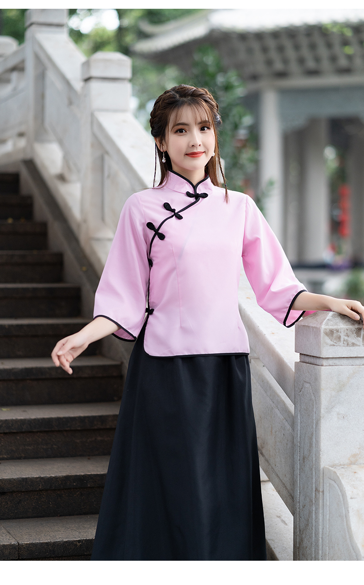 新品包开发票民国学生装女五四青年装民国风女装中山装男班服舞台表演