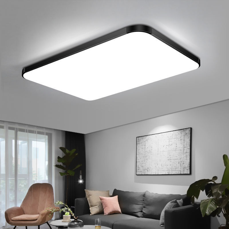 led吸顶灯现代简约客厅灯饰大灯家用大厅房间卧室灯具大全 银色新苹果