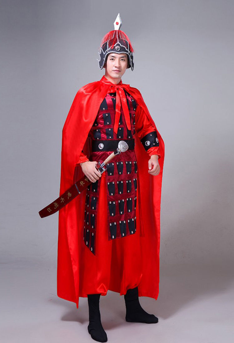 古代将军盔甲古装汉服演出儿童舞蹈满江红岳飞花木兰古代士兵服装