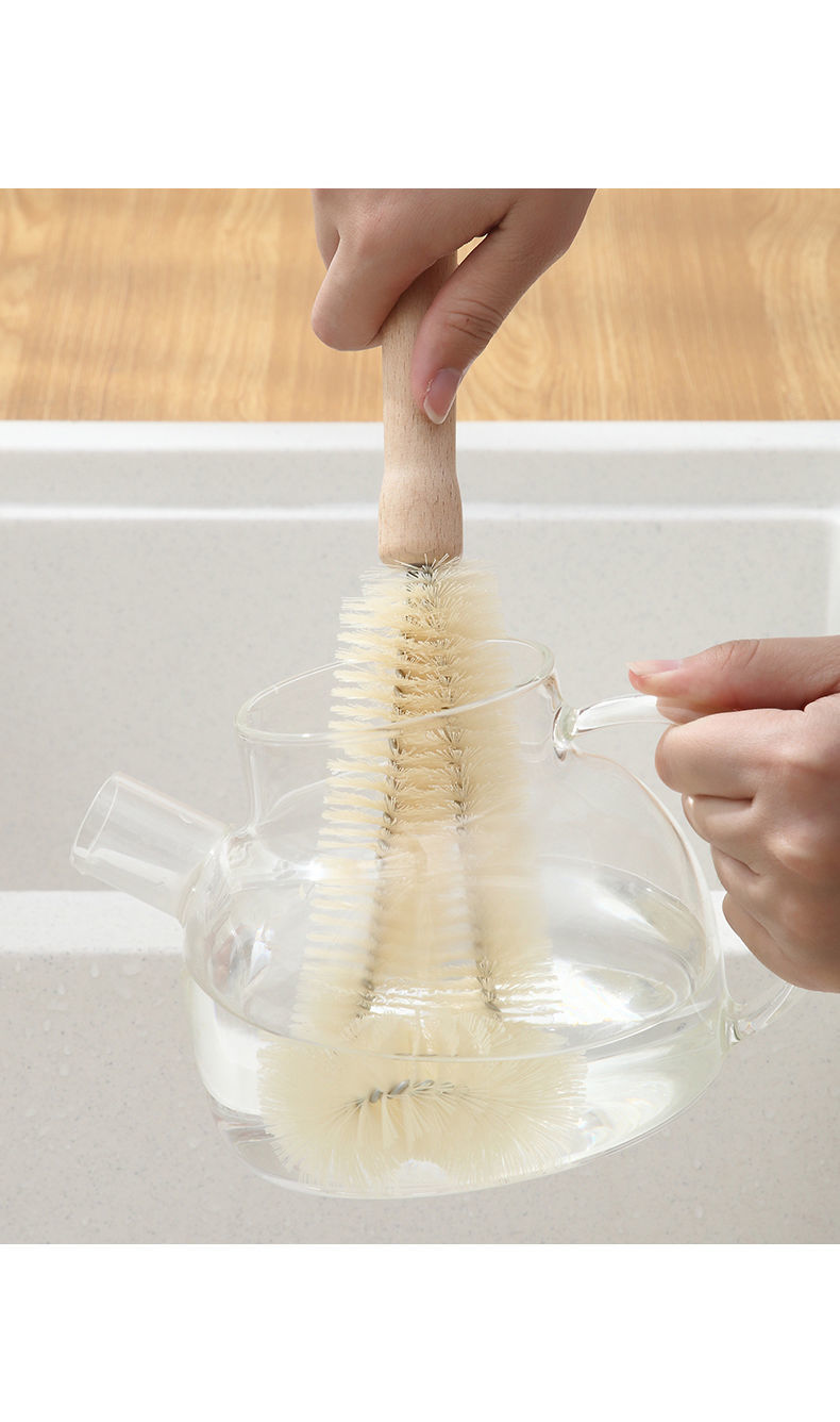 长杆杯刷茶杯水杯口刷保温杯玻璃杯刷清洁奶瓶工具毛刷瓶刷刷杯子l型