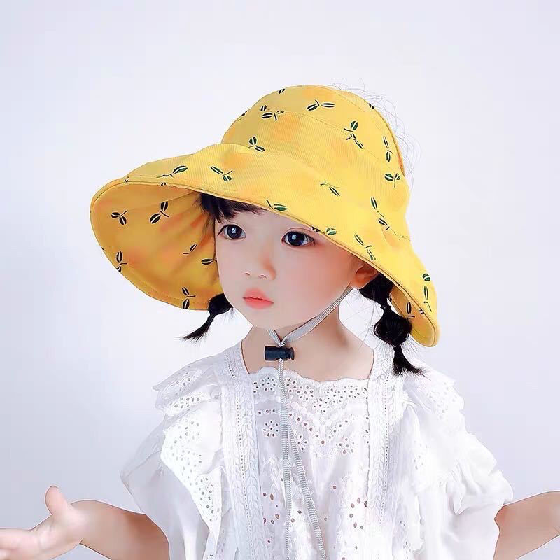 hocr-帽子女宝宝夏季户外出行遮阳防晒帽太阳帽舒适透气清晰可爱超萌