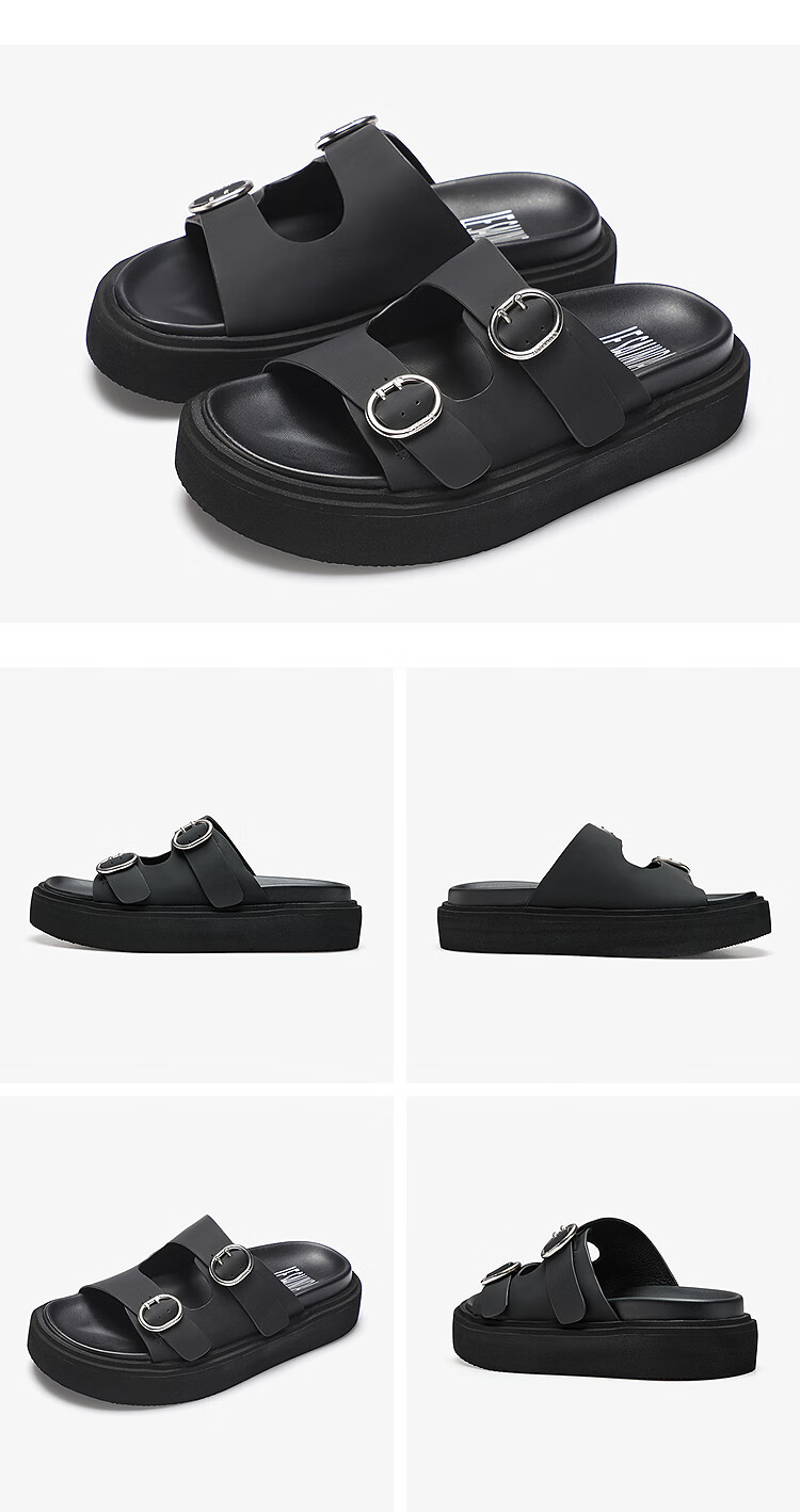 Le Saunda Y Series Casual Round Toe Beach Shoes, Thick-Soled Slide Sandals for Women, Outdoor Slippers 5M41501, Light Coffee Color LBL, Size 38 5
