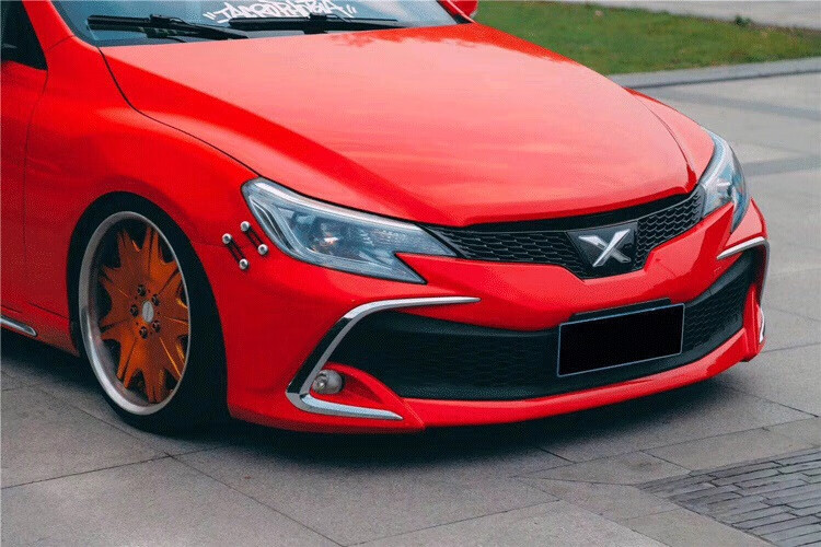 适用于13-17款丰田锐志中网改装前杠包围大包围中网前脸改装配件 18前