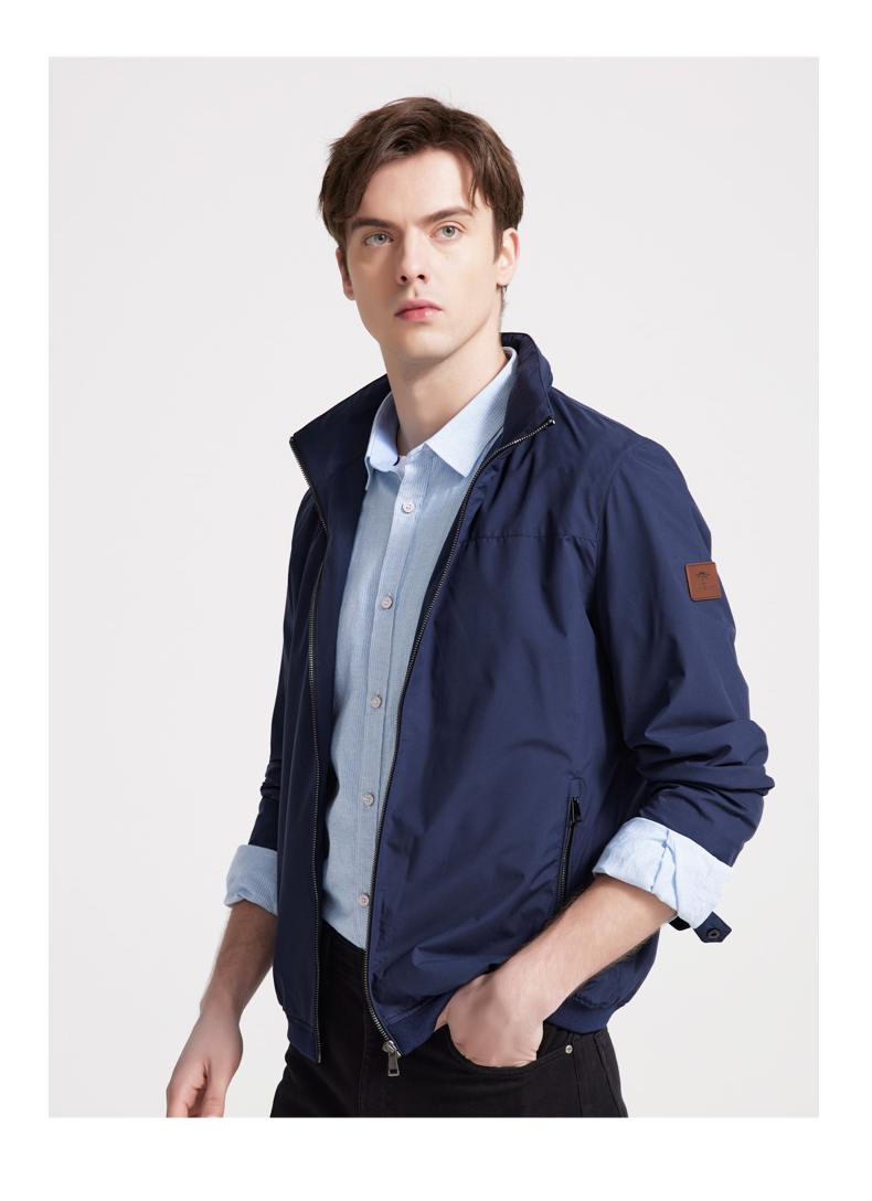 fynchhatton德国树夹克外套男商务休闲可隐藏帽子藏青xl185100a