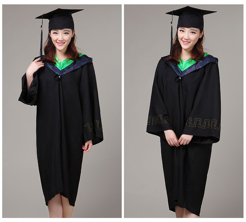 雷立行毕业袍学士服毕业礼服大学生学院风博士硕士学位工科文科男女