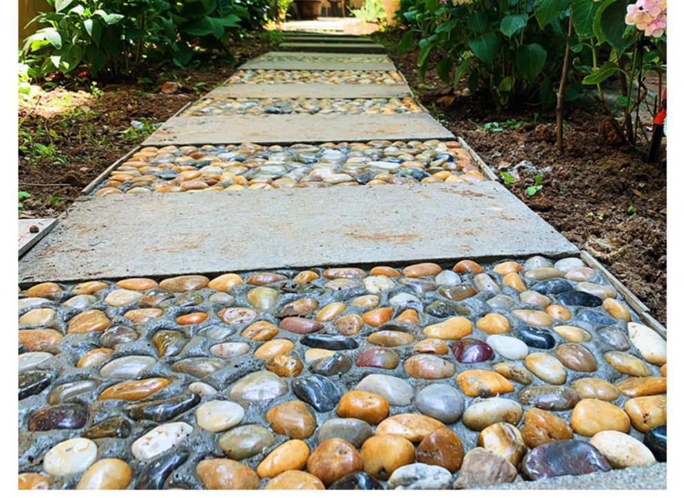 乾林轩50斤鹅卵石铺路铺地庭院园林造景天然大小石头雨花石原石鹅软