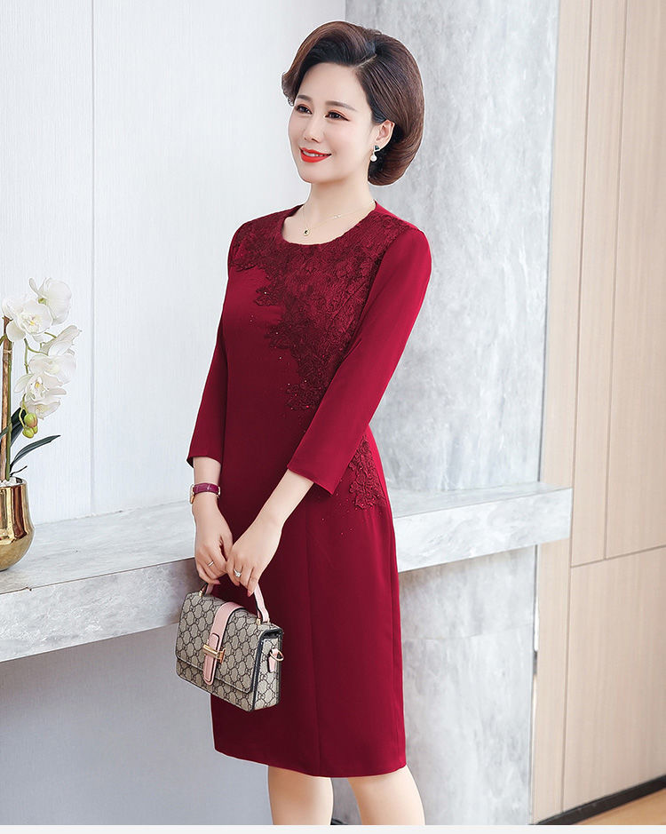 阿亨50岁60岁婚礼喜婆婆气质名媛阔太婚礼妈妈装高档礼服喜婆婆服装