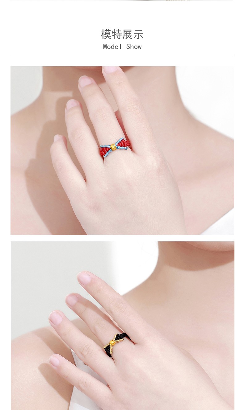 小金珠黑绳戒指【图片 价格 品牌 报价】-京东