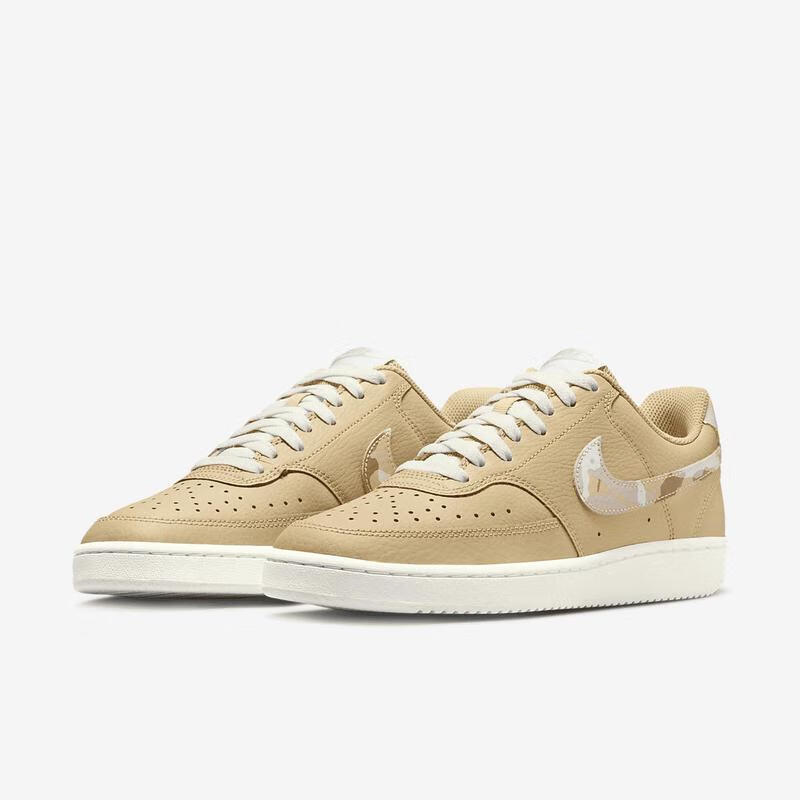 耐克nike court vision low 轻质减震透气低帮女士休闲板鞋 sail/tour