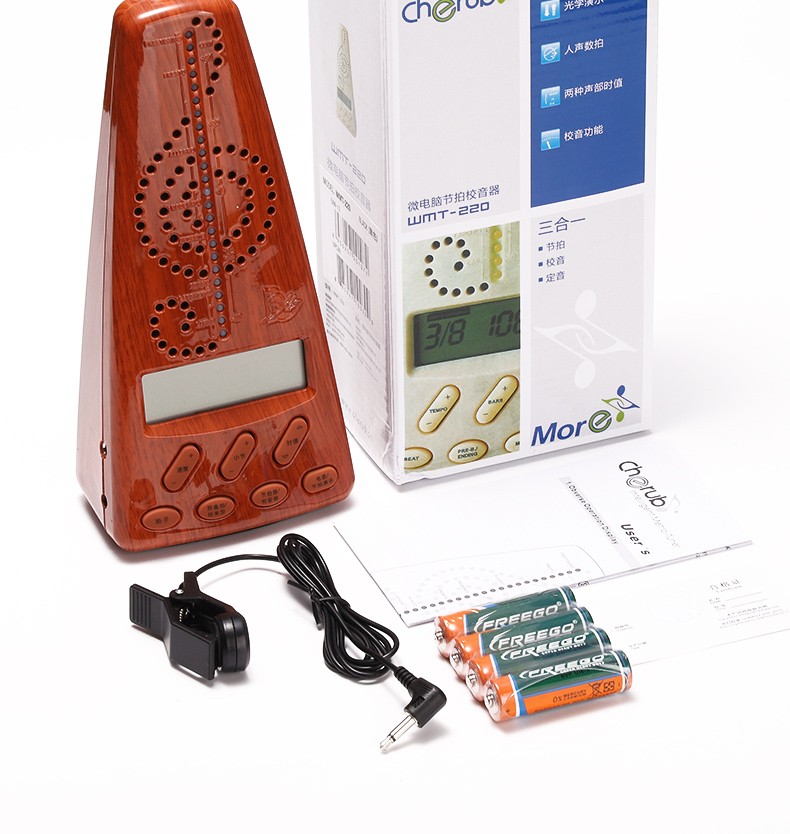 cherub小天使电子节拍器钢琴吉他古筝架子鼓专用小提琴二胡通用充电款