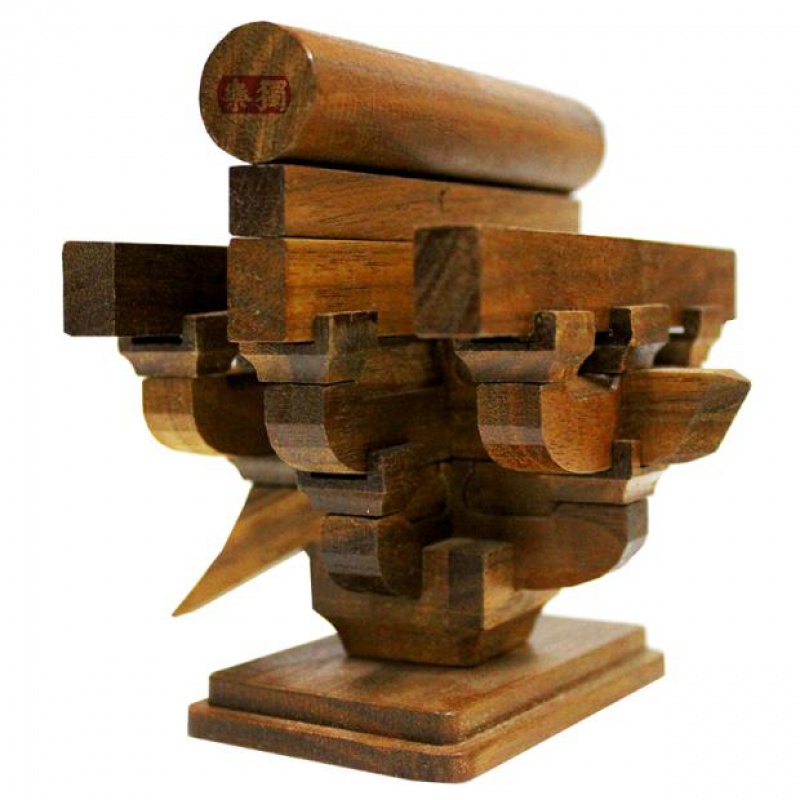 定制古建筑模型榫卯积木宋式四铺作补间斗拱斗栱教具实木 五铺作补间