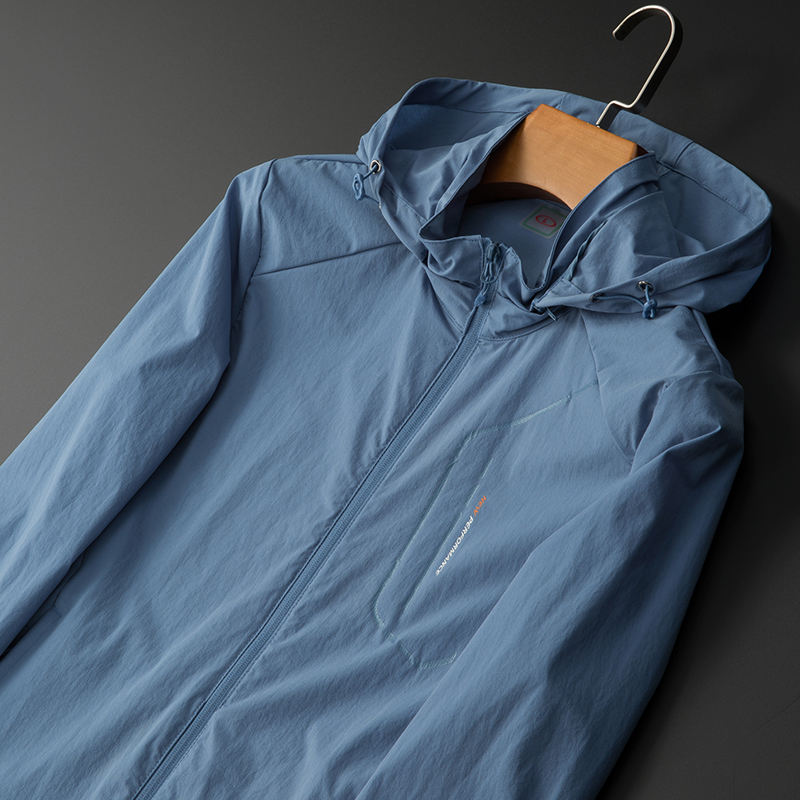 空调衫皮肤衣夏季外套男21年新款薄款透气弹力冰丝衣服休闲男装夹克衫