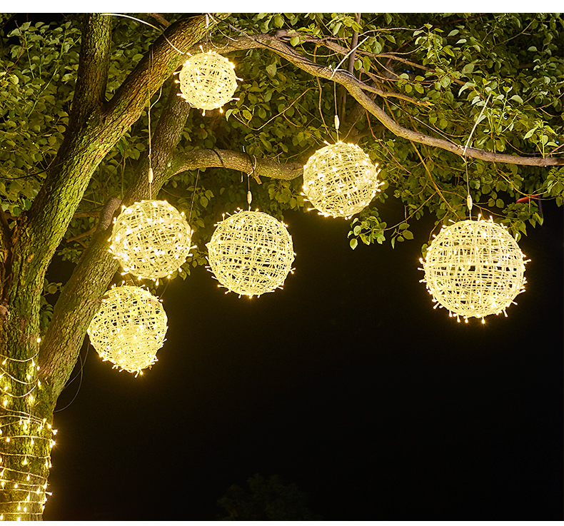 挂在树上的彩灯室外树上挂饰led小彩灯闪灯串灯满天星灯户外防水树灯