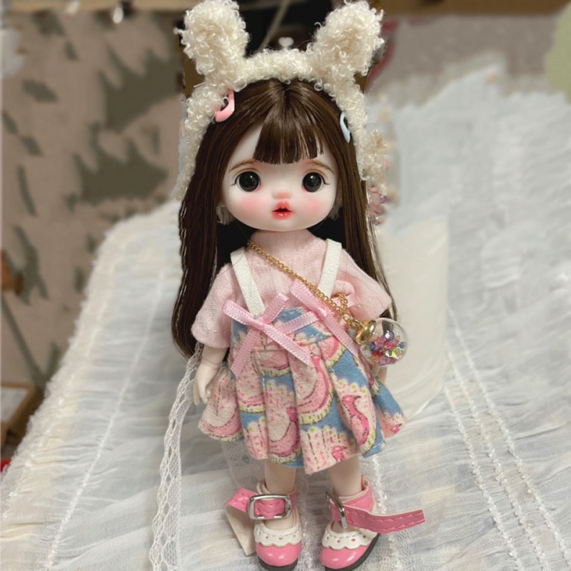 定制叮小马国产娃娃改妆换装娃娃8分关节3真眼女孩玩具洋娃娃生日礼物