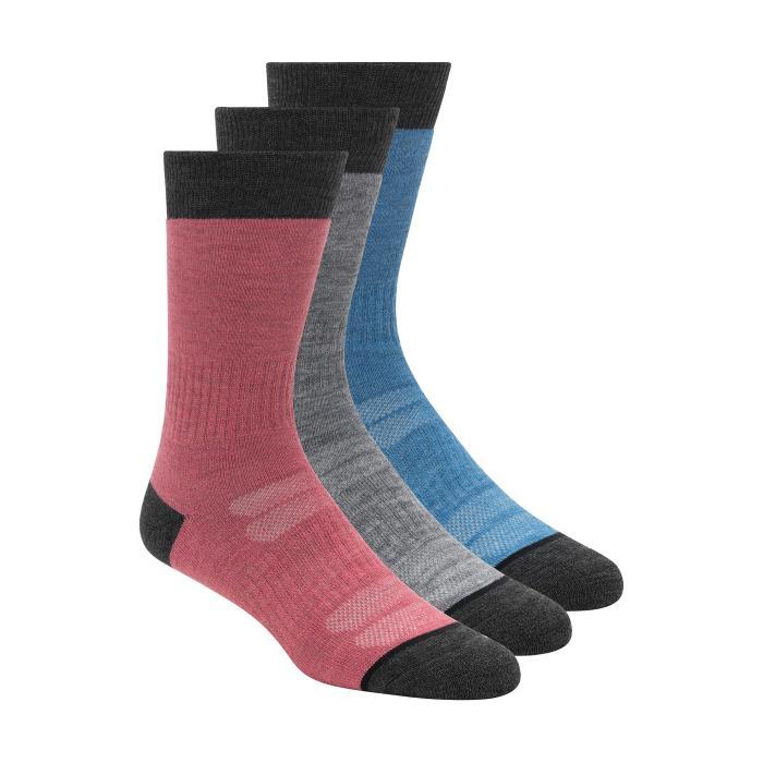 skechers斯凯奇女士袜子中筒袜弹力舒适柔软运动休闲拼接 3双装z1157