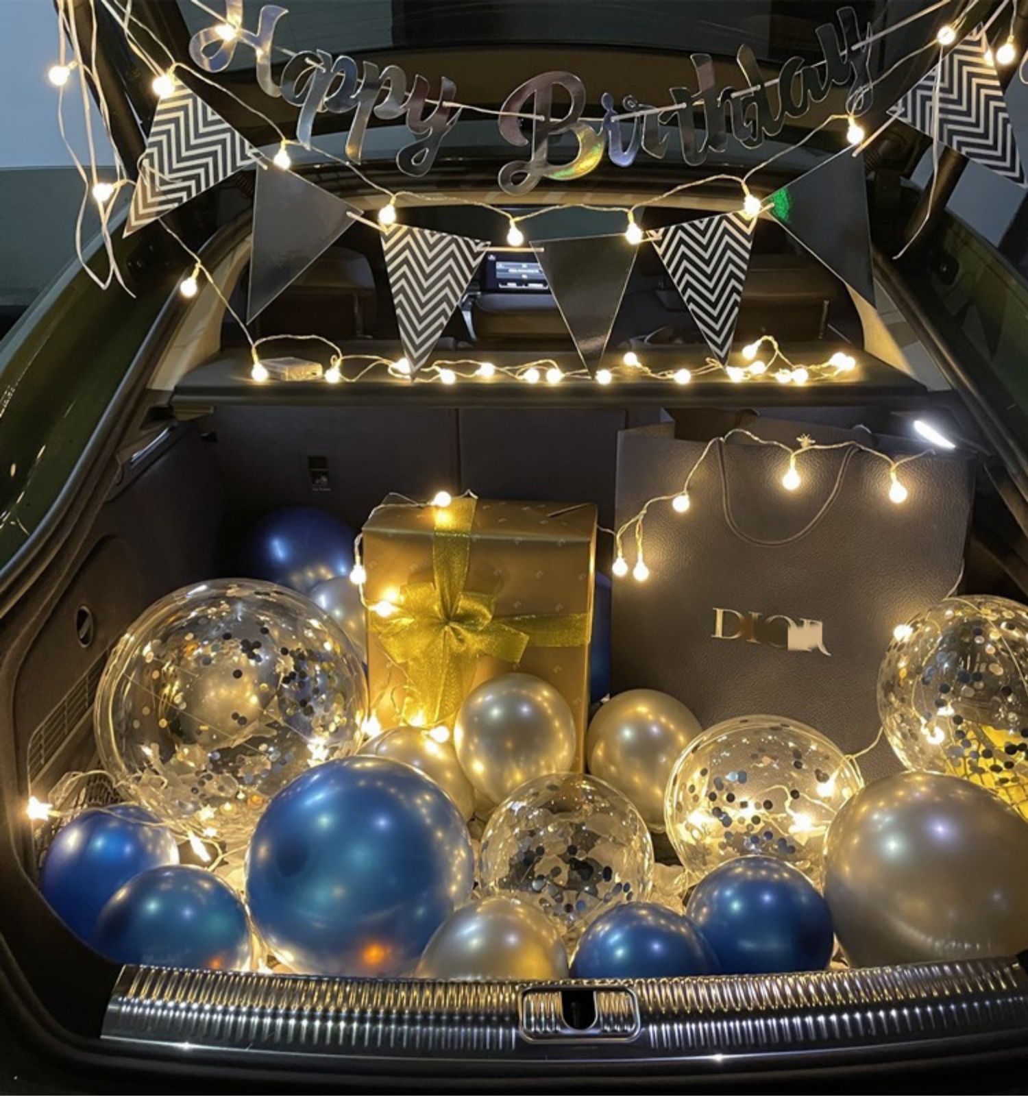 汽车尾后备箱浪漫装饰情人惊喜5201314love创意礼物 表白神器生日