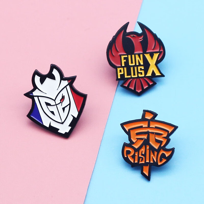 英雄联盟队徽 g2 fnc勋章 学生背包配饰ins潮别针英雄联盟战队徽章