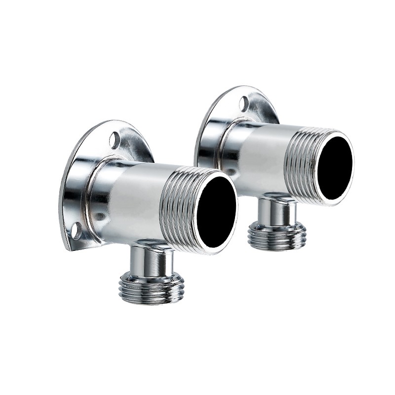 家韵加厚淋浴花洒转接头明转暗装固定脚架转换器两只装6分4分