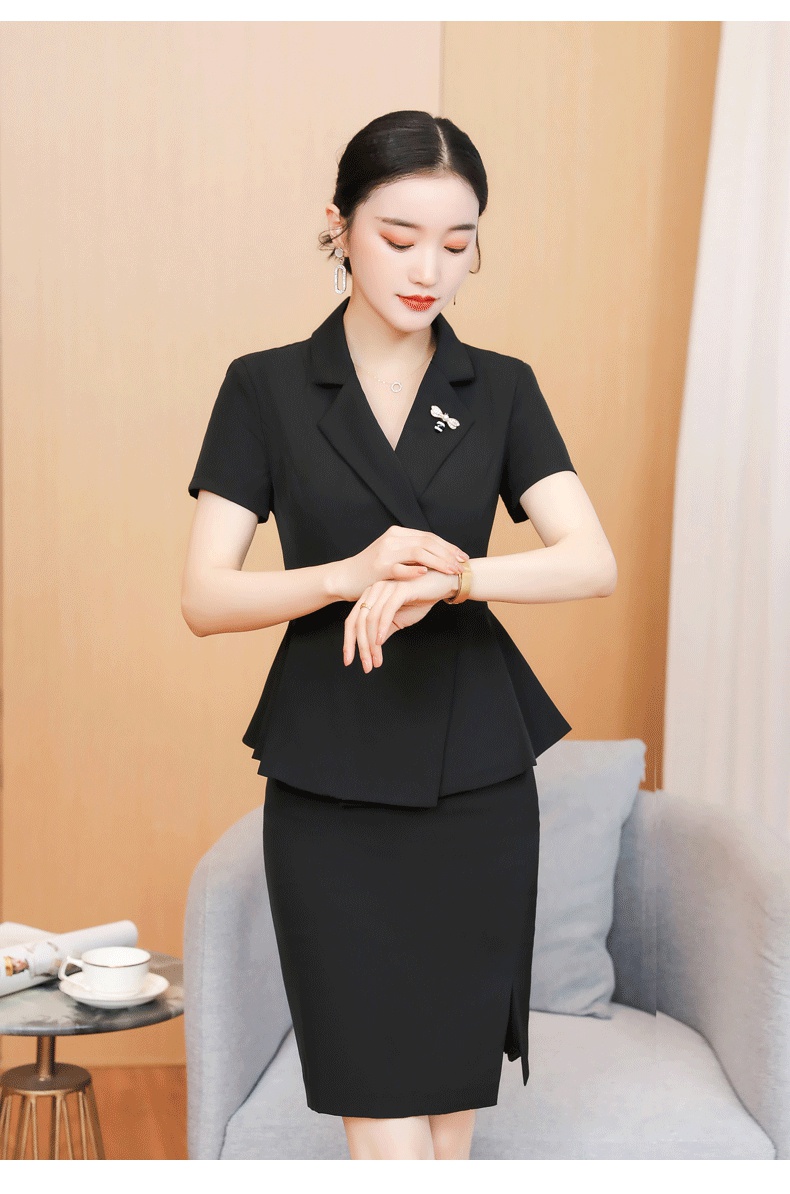 秦菲 高端职业套装裙女2021年新款气质女神范时尚职场干练工作服两