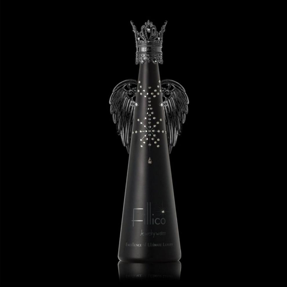 神户矿泉水fillico日本神户矿泉菲丽高皇冠水晶品高端水瓶天使之翼