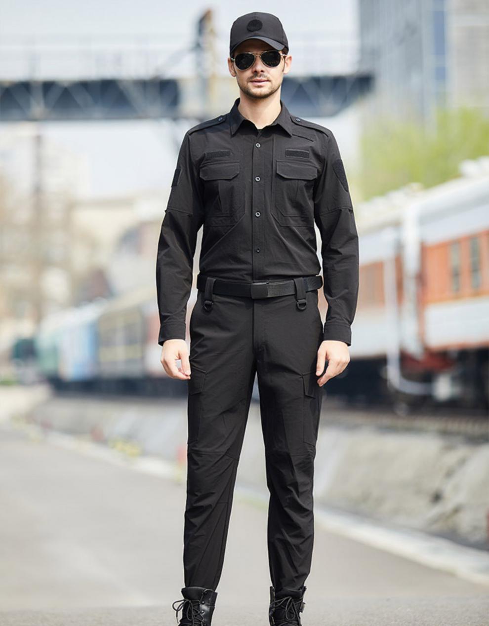 新款速干作训服教官服定制训练救援服战术衬衫军迷户