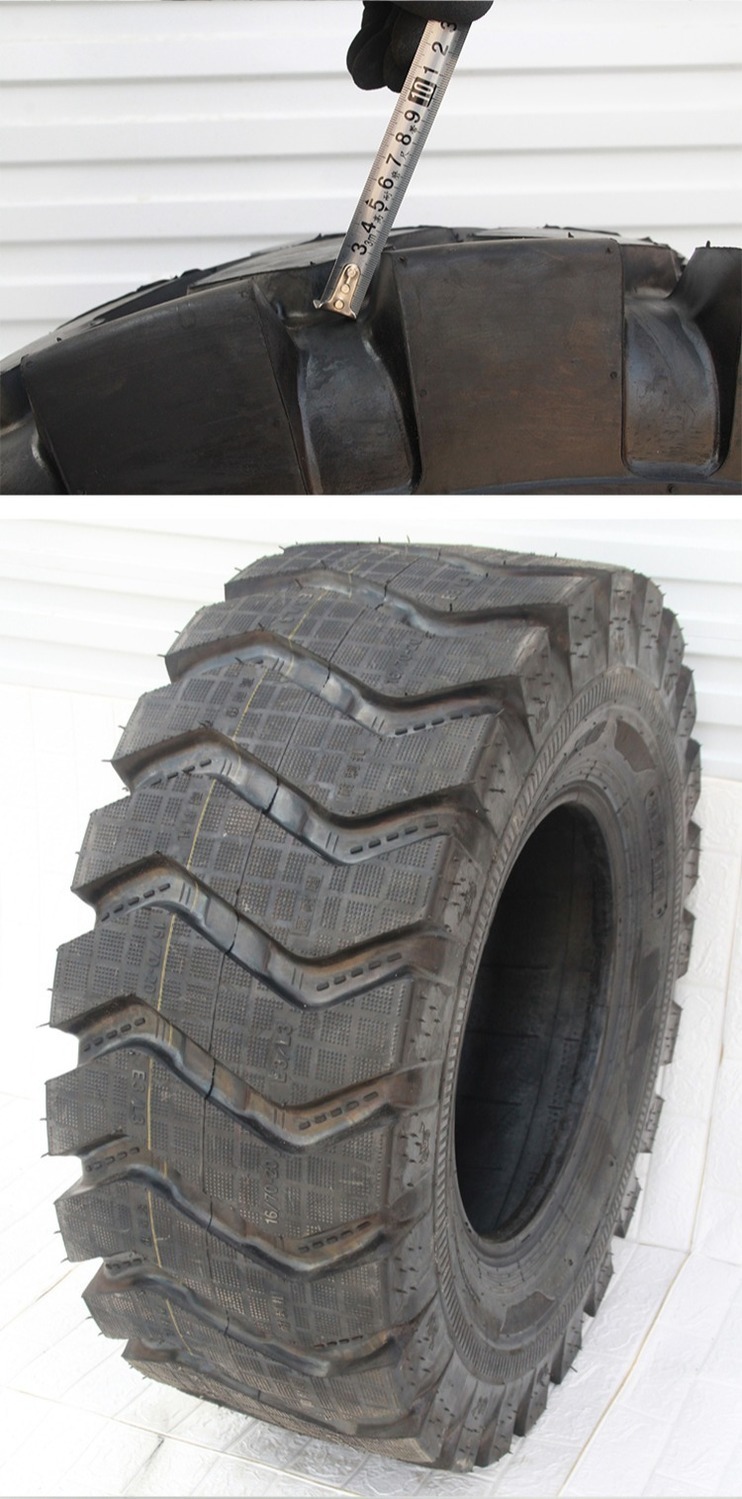 加重型铲车装载机专用1670 16/70-20 16 70-24半实心钢丝轮胎 半实心