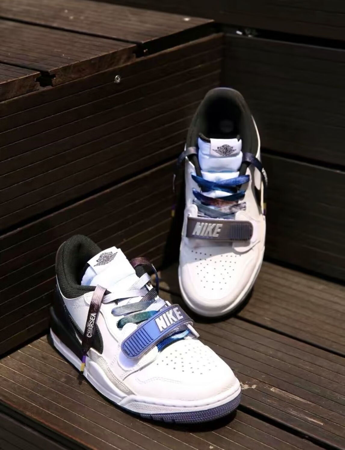 aj legacy 312 黑蓝 东单 25周年男女同款休闲潮流低帮篮球鞋 黑蓝 45