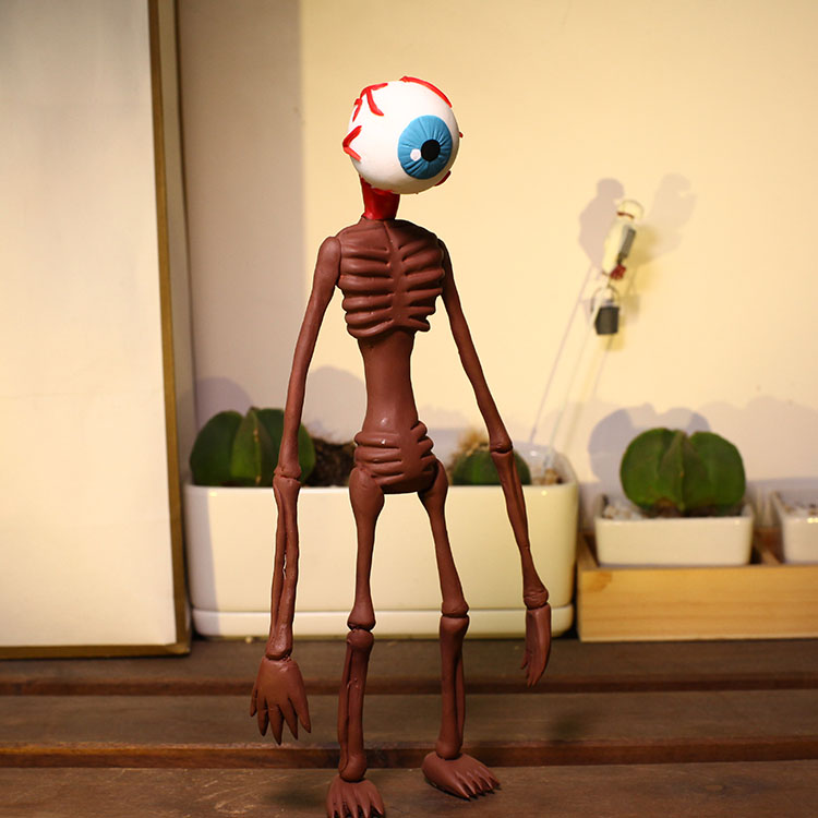 173小花生紧急头疫医红绿灯烟囱头模型手办玩具摆件礼物 瘦长鬼影