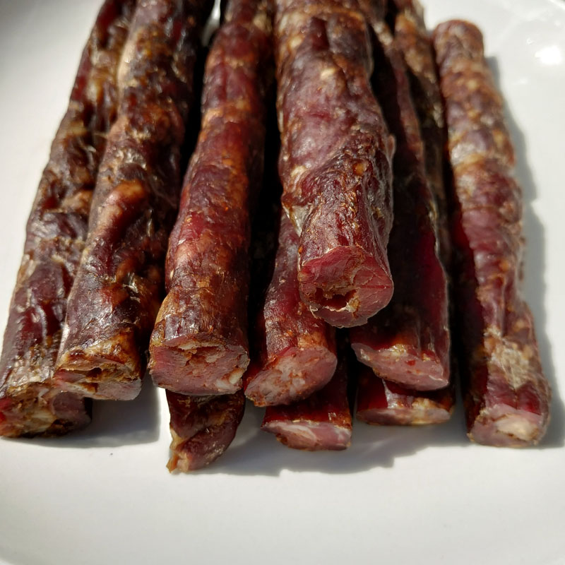 9折清真黄牛肉香肠腊肠一斤装原味东北风味纯牛肉肠风干香肠多省年货