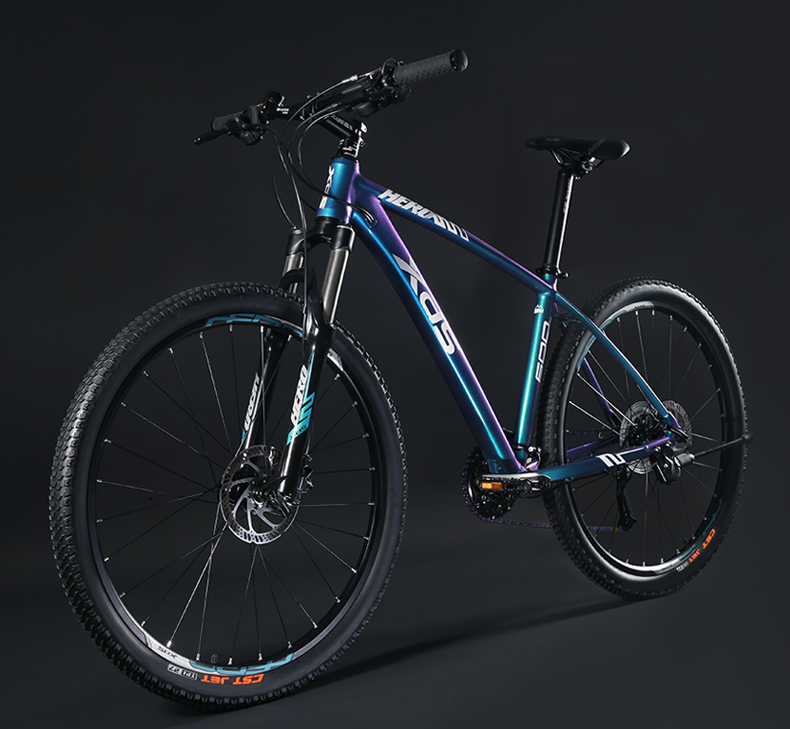 喜德盛山地车自行车英雄600油刹渐变色系列运动健身27速线控前叉油刹