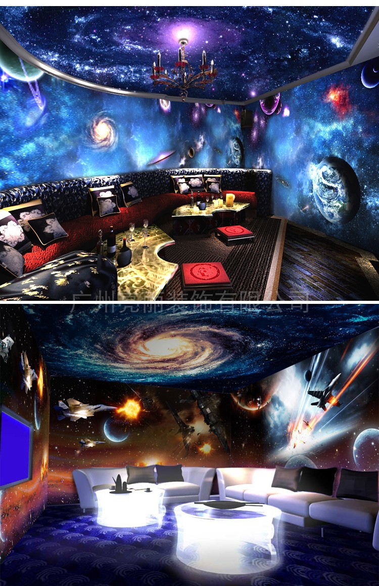 【推选好货】星空顶天花板ktv吊顶天花板宇宙太空壁画酒店酒吧网咖工