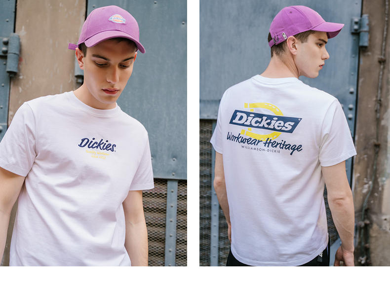 t恤男21夏新帝克迪凯斯官方撞色logo印花t恤男棉休闲潮迪凯斯dk008734