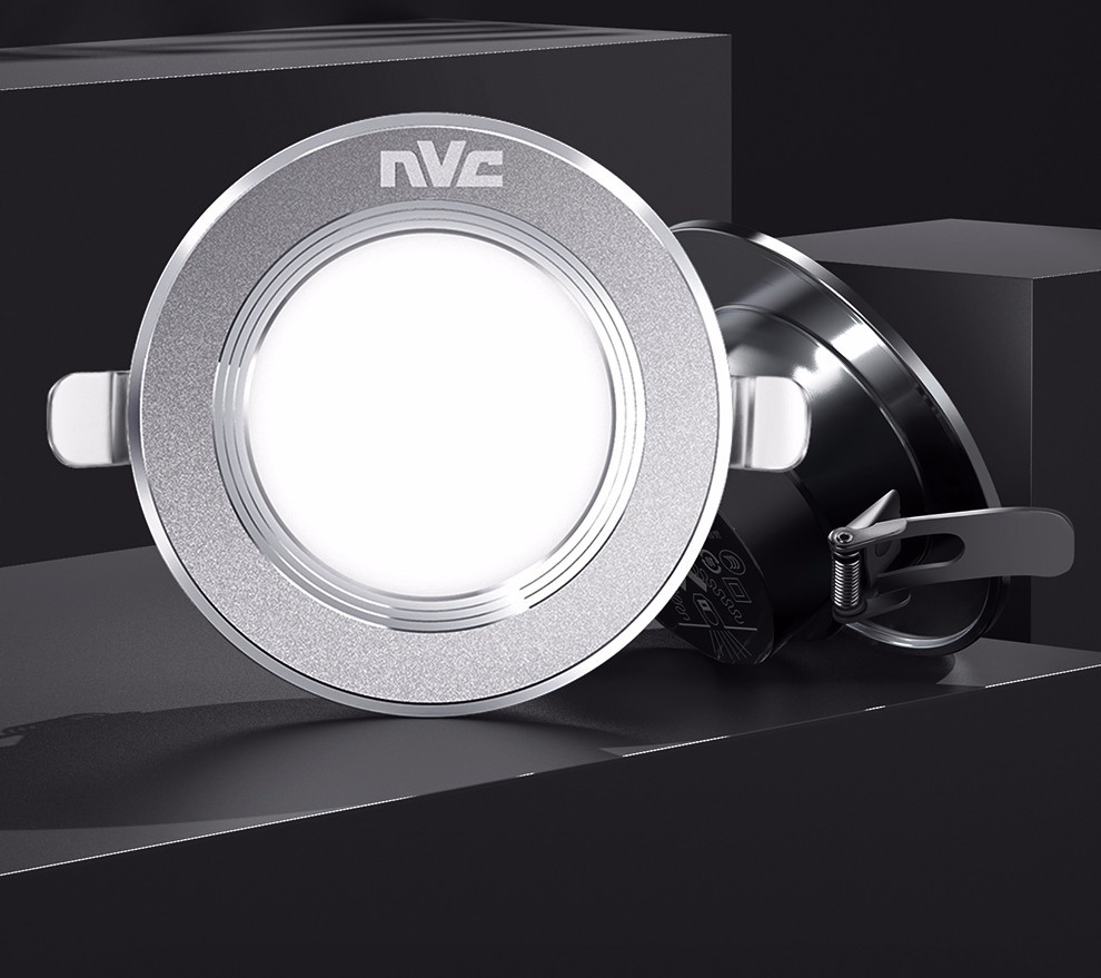 雷士nvcled筒灯家用5w7w9w大瓦数工程薄铝材筒灯客厅吊顶天花灯过道