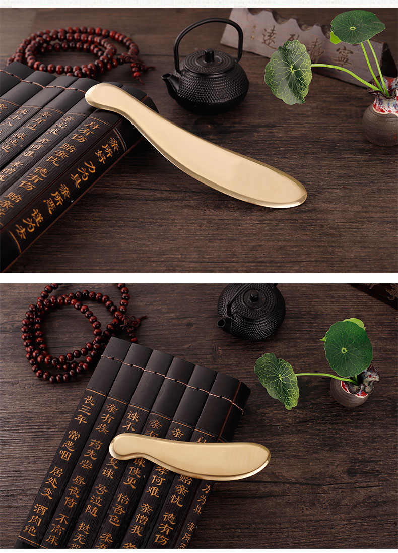 黄铜虎符砭刮痧板铜板全身通用家用铜正品背部颈椎颈部专用 虎符s款17